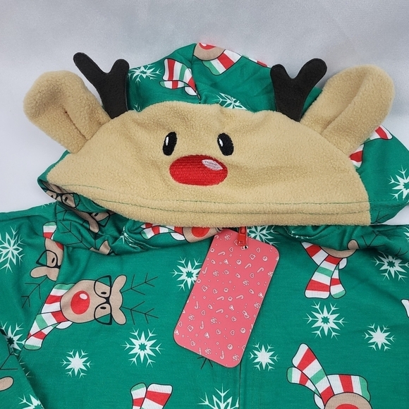 NWT Kids reindeer Christmas pajamas - Picture 4 of 6